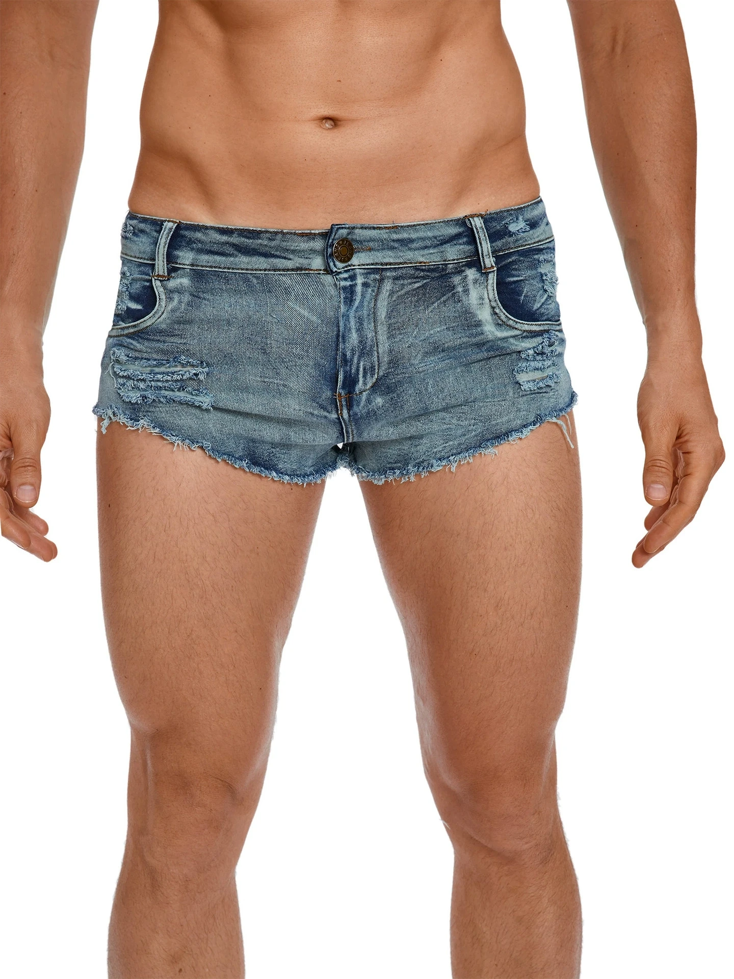 Men's Low Waist Jeans Shorts F - Men'S Fashion Overalls review and price