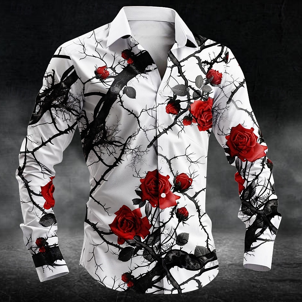 Fashion plum blossom pattern 3 - Mens Fashion Top review and price