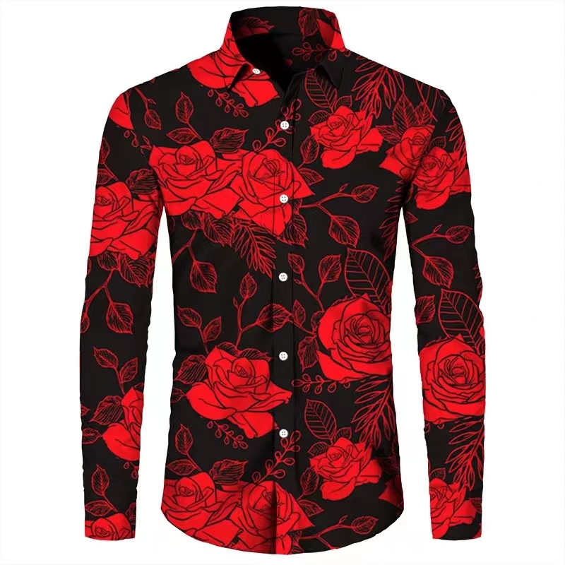 Fashion Flowers 3D Print Men's - Mens Fashion Top review and price