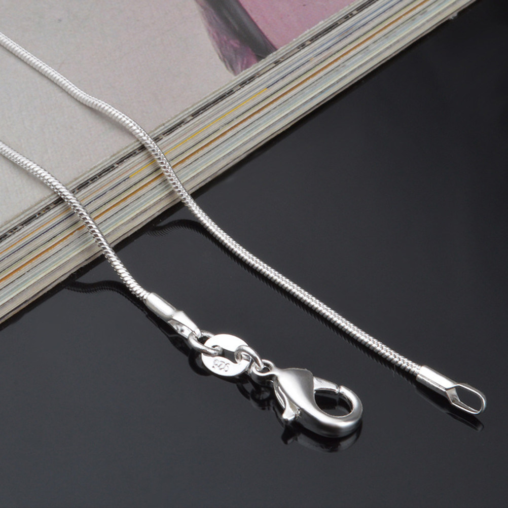 Snake Chain Necklace Silver Pl - Men Fashion Elegant review and price