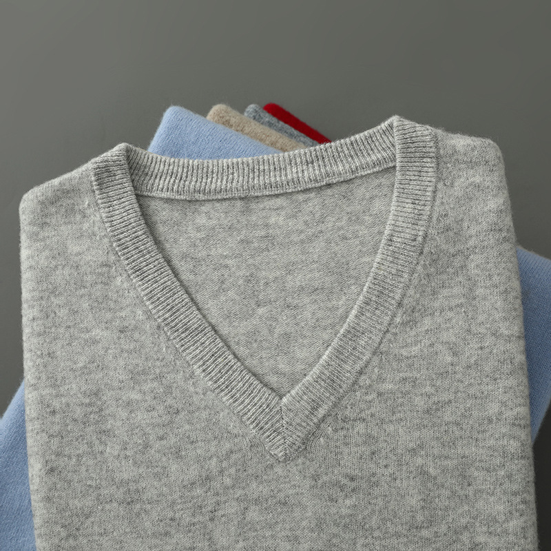 Men Cashmere Pullover V-Neck S - Knitted Cardigan Men review and price