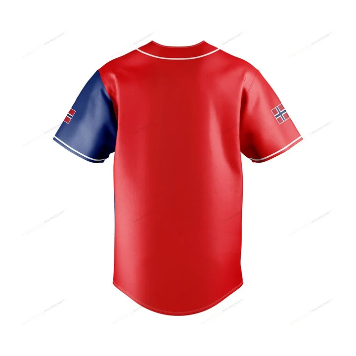 Custom Name Norway Map Graphic - Mens Fashion Baseball Jersey review and price