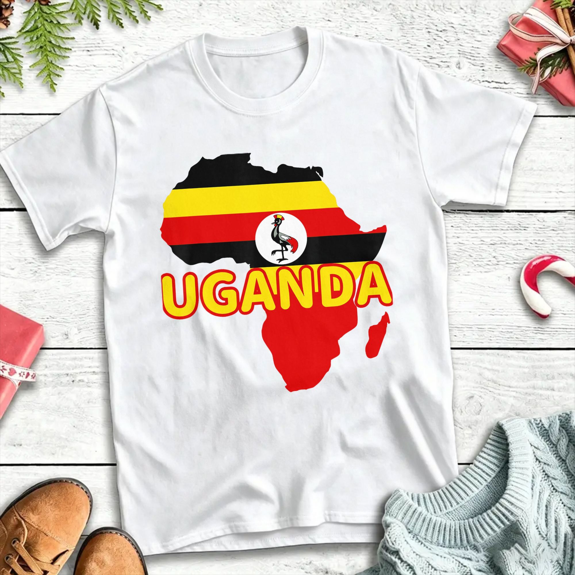 Uganda Ugandan Pride Flag Map  - Men Fashion Uganda review and price