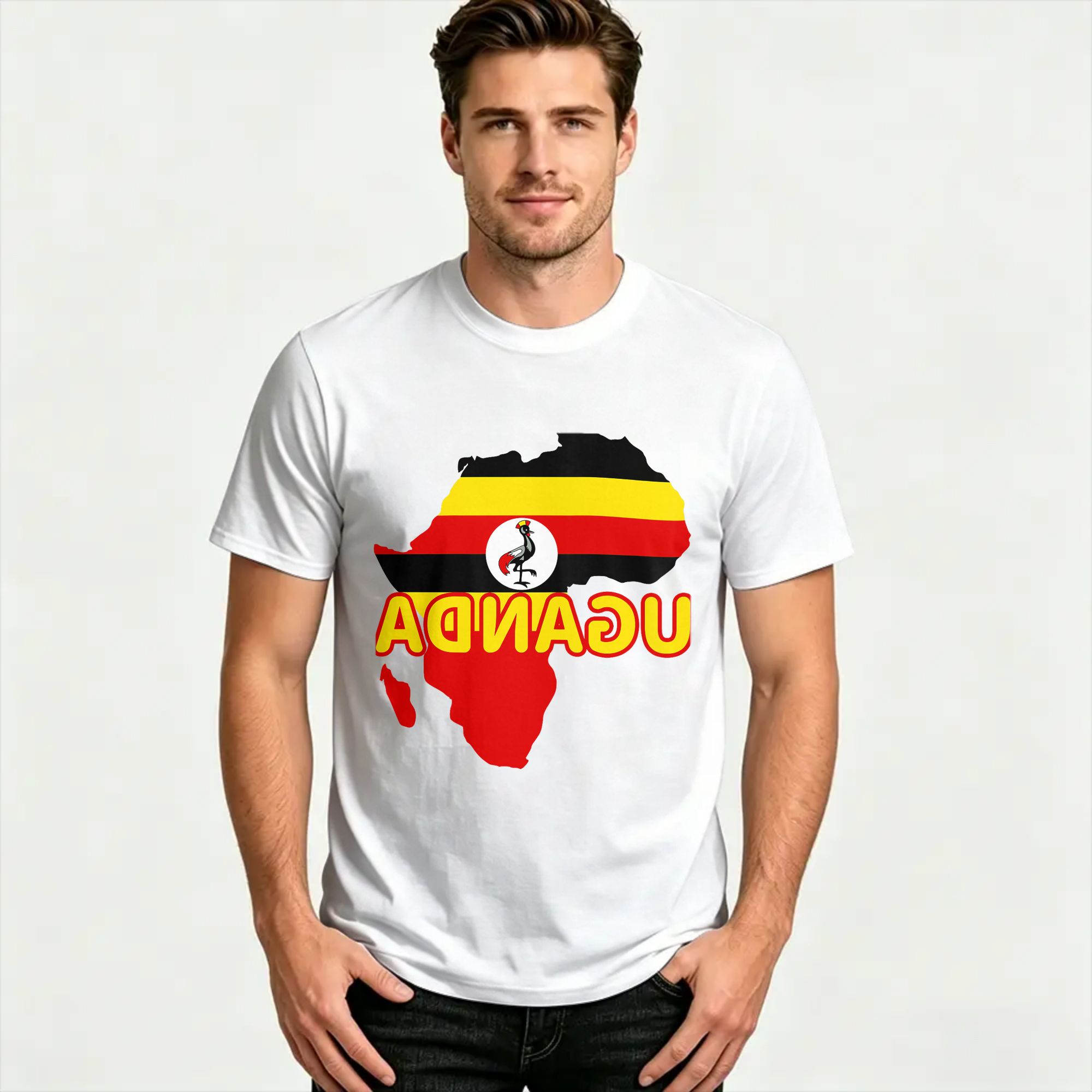 Uganda Ugandan Pride Flag Map  - Men Fashion Uganda review and price