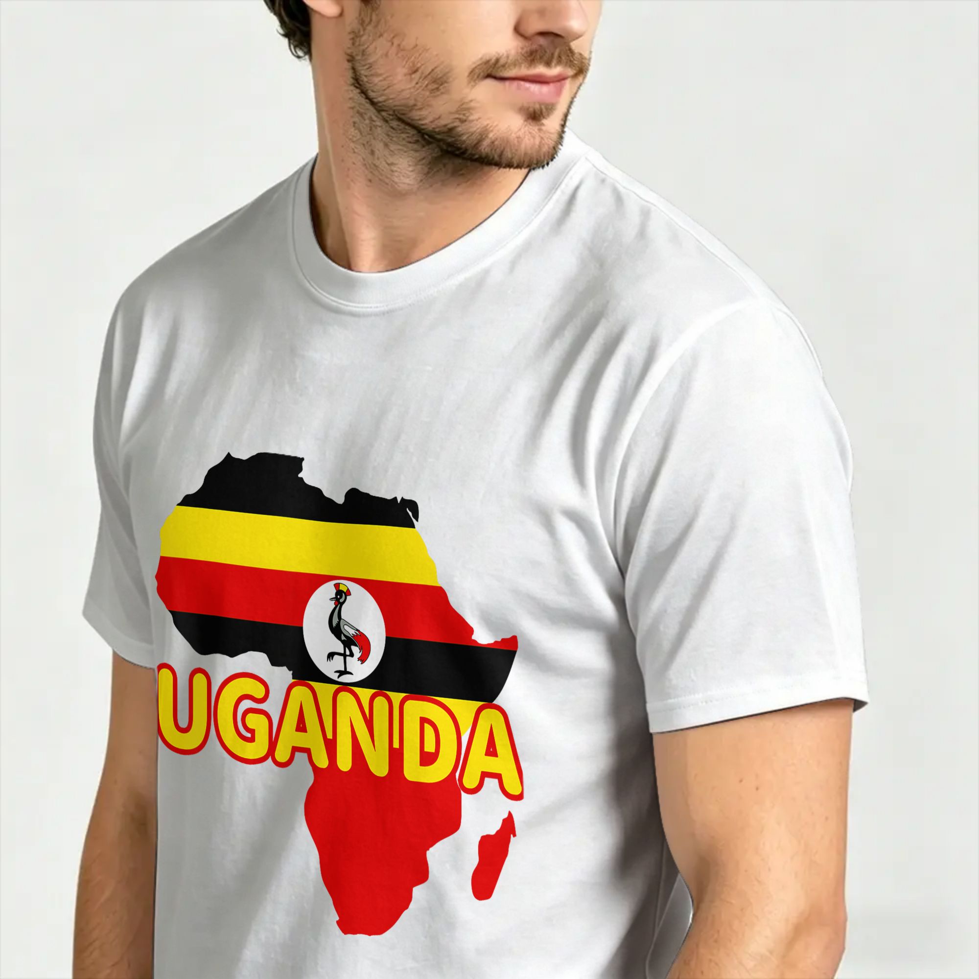 Uganda Ugandan Pride Flag Map  - Men Fashion Uganda review and price